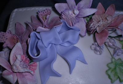 Gumpaste Orchids - Cake by Sugarart Cakes