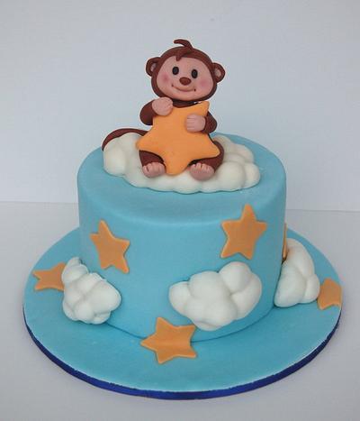 Little monkey baby shower  - Cake by Shannon Davie