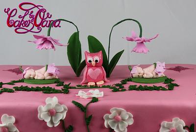 Chiristening cake for twins - Cake by cakesbyoana