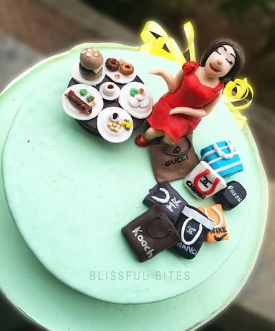 Foodie & shopaholic cake - Cake by Silviya