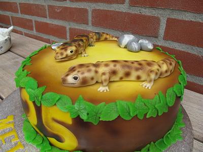 Leopard gecko's - Cake by Eddy Mannak