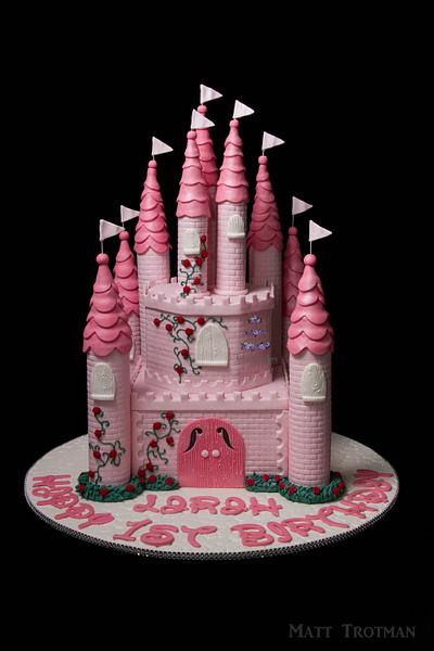 Pink Princess Castle Cake - Cake by Jake's Cakes