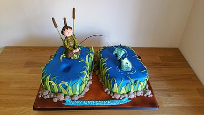 Fishing Cake - Cake by The Sugar Cake Company