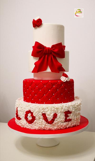 Wedding cake Love - Cake by Ruth - Gatoandcake
