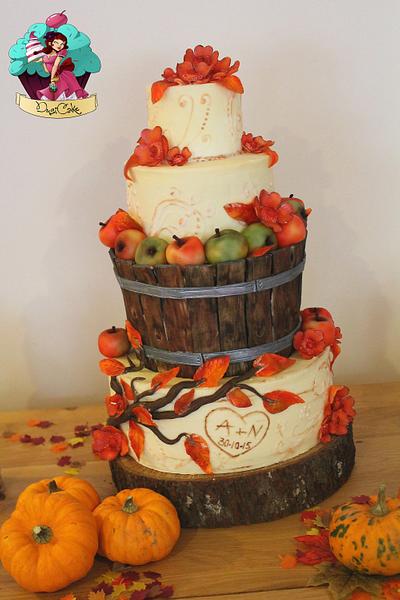 Autumnal Wedding - Cake by DusiCake