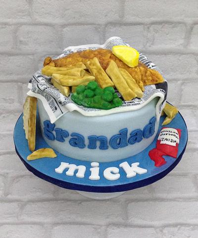 Fish,chips and mushy peas pls - Cake by cake that Bradford