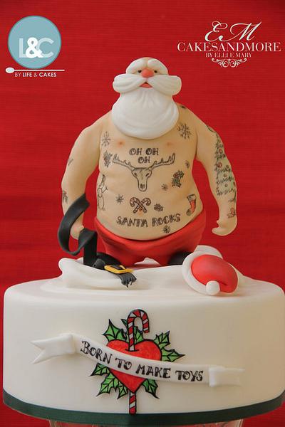 Tattooed Santa - Cake by Laura