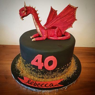 Red Dragon cake - Cake by Stacys cakes