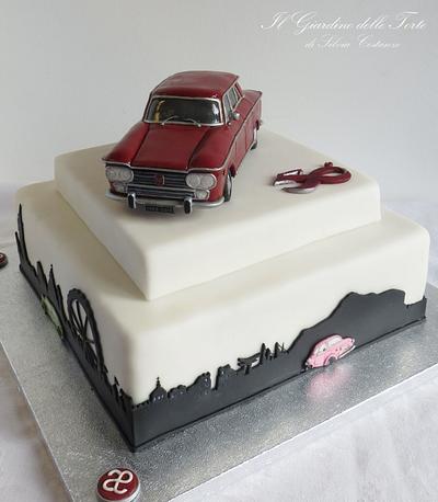1963' FIAT 1300 Cake - Cake by Silvia Costanzo