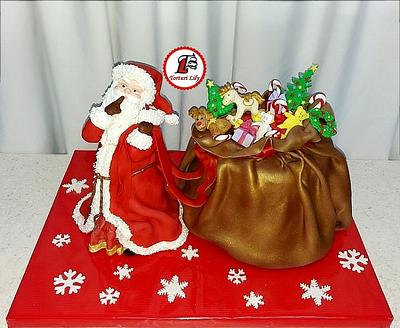 Santa Claus and his toy bag cake - Cake by Lacrimioara Lily