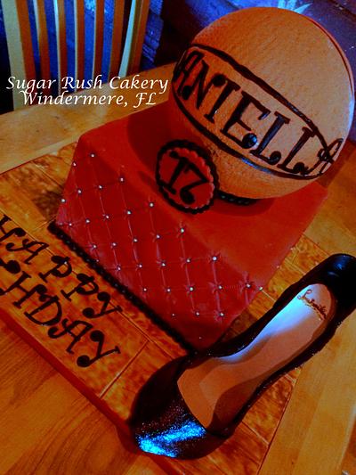 Basketball & Fashion - Cake by FLSugarRush