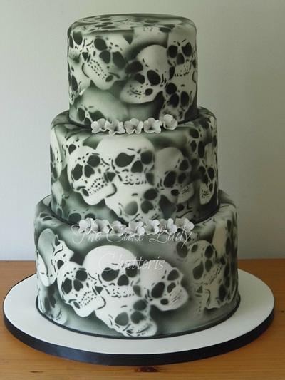 Skulls Wedding Cake - Cake by TheCakeLady
