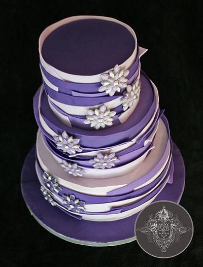 Wild Purple Ombre Cake - Cake by Mayen Orido