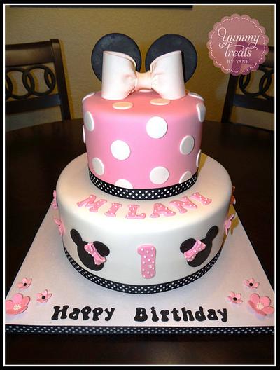 Pink Minnie Cake! - Cake by YummyTreatsbyYane