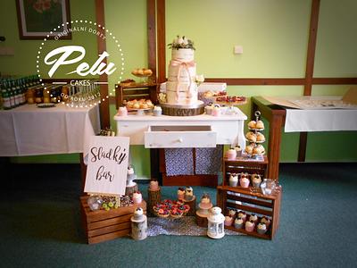 Wooden Wedding Sweet Bar - Cake by Petra Krátká (Petu Cakes)