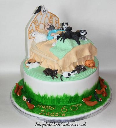 One man and his many pets! - Cake by Stef and Carla (Simple Wish Cakes)