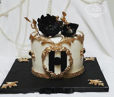 Cake Black, White and Gold - Cake by Fées Maison (AHMADI)
