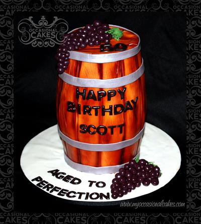 Wine Barrel - Cake by Occasional Cakes