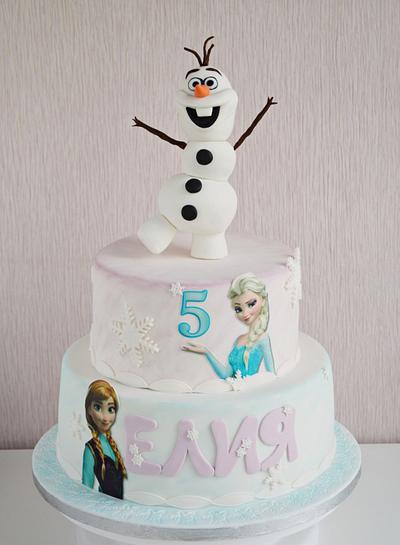 Frozen Olaf cake - Cake by benyna