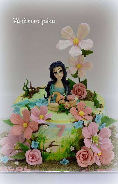 Fairy with a baby girl - Cake by vunemarcipanu
