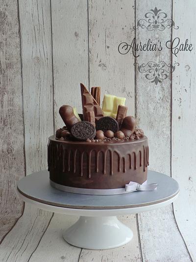 Chocolate drip cake - Cake by Aurelia's Cake