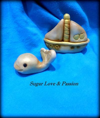 sea caketoppers... - Cake by Mary Ciaramella (Sugar Love & Passion)