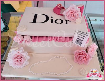 Wedding Gift, Dior Shoe Box Cake - Cake by Farida Hagi