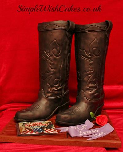 3D Cowboy Boots - Cake by Stef and Carla (Simple Wish Cakes)