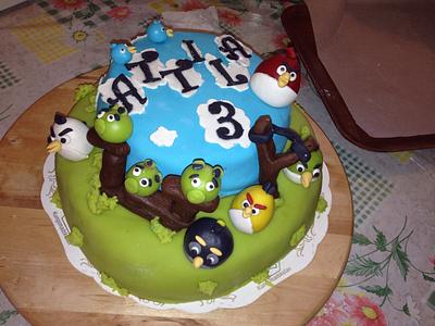 Angry Birds - Cake by helenfawaz91
