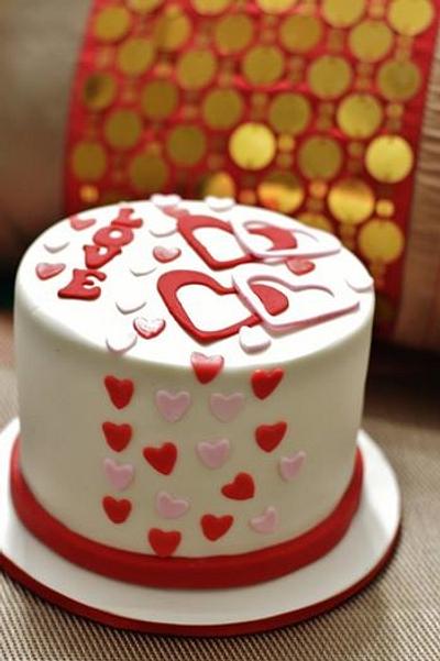 Happy Valentines day! - Cake by Sini's Cakery 