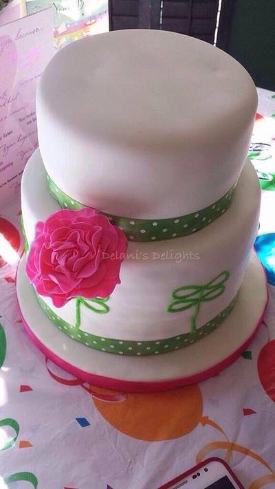 Simple birthday cake - Cake by Delani's Delights