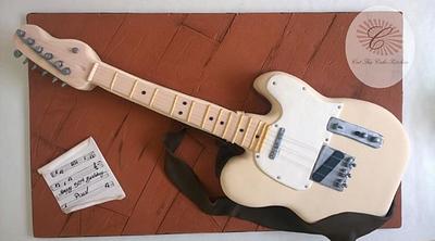 Fender Telecaster Guitar - Cake by Emma Lake - Cut The Cake Kitchen