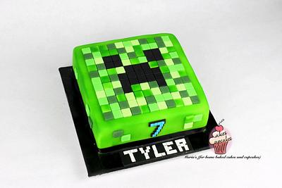 Minecraft creeper cake - Cake by Maria's