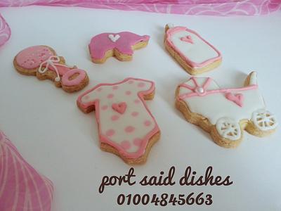 Baby shower cookies  - Cake by Olamohamed