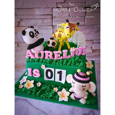 Animal Plushie Soccer - Cake by Nicholas Ang