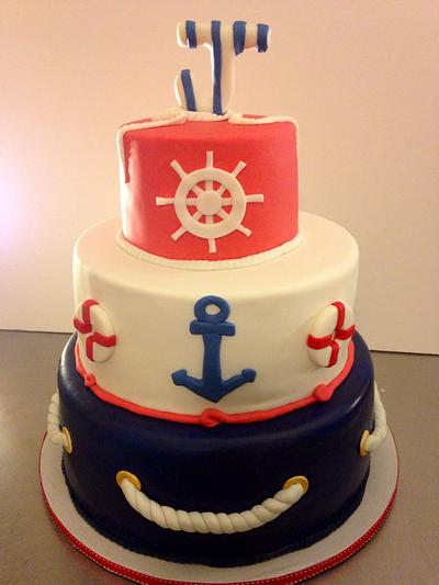 Nautical cake - Cake by Cake Waco