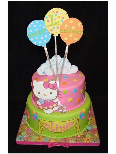 Hello Kitty First Birthday - Cake by Toni (White Crafty Cakes)