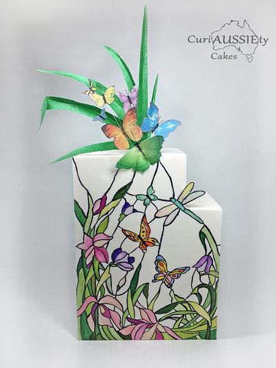 Stained glass butterflies come to life - Cake by CuriAUSSIEty  Cakes