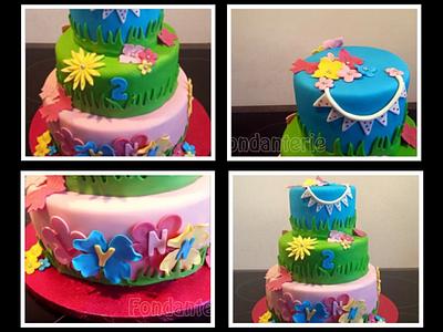Flower cake - Cake by Fondanterie