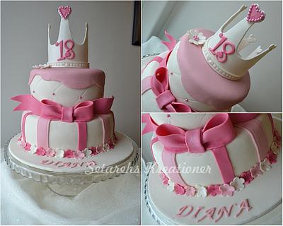 Pink birthday cake - Cake by SetarehsKreationer