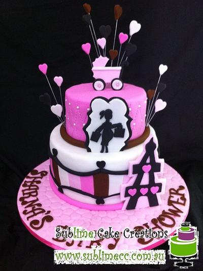 PARIS BABY SHOWER CAKE - Cake by Sublime Cake Creations