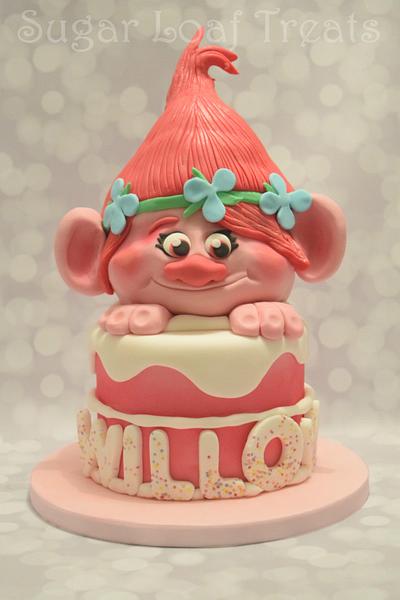 Poppy Troll Cake - Cake by SugarLoafTreats
