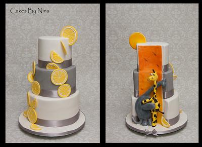 Night and Day Sunset - Cake by Cakes by Nina Camberley