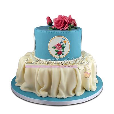 Vintage Regency cake - Cake by Eliana Cardone - Cartoon Cake Village