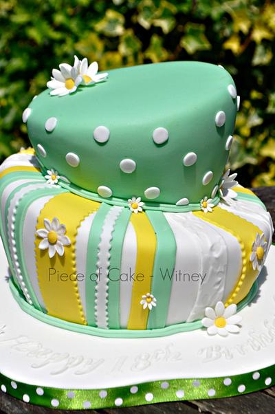 Daisy Wonky Cake - Cake by pieceofcakewitney