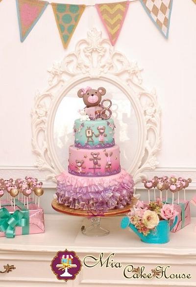 Gymnastics Teddy Bears Cake - Cake by Sheila