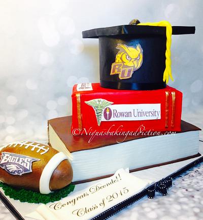 Sports Trainer Graduation Cake  - Cake by Cake'D By Niqua