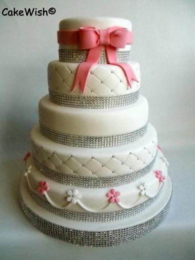 Glamour wedding cake - Cake by Anita Veenstra