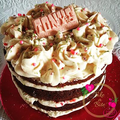 Pink Velvet & Tony's Chocolonely White Raspberry Pop Candy - Cake by Take a Bite