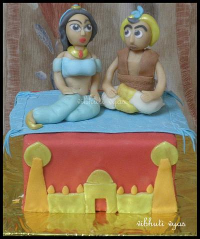 princess jasmine and alladin  - Cake by vibhuti